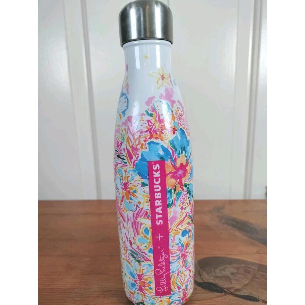 Starbucks x Lilly Pulitzer x S'well Water Bottle - 17oz Stainless Steel Pink‎